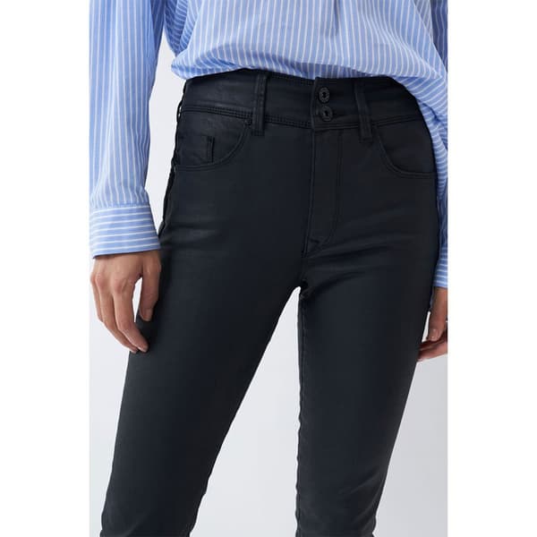 Salsa Jeans 121997-000 Secret Push In In Coating Secret Push In In Coating Farkut Musta 34 / 30 Nainen