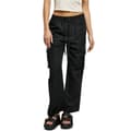 Miniatyrbillede 1 af 4: Urban Classics Cargo Bukser Vicose Straight Leg Sort 2XL Kvinde
