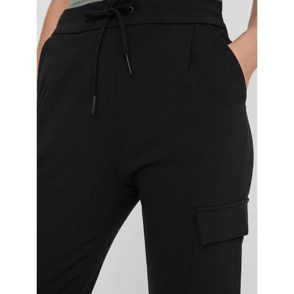 Vero Moda Keskivyötäröiset Cargo-housut Eva Musta L / 34 Nainen