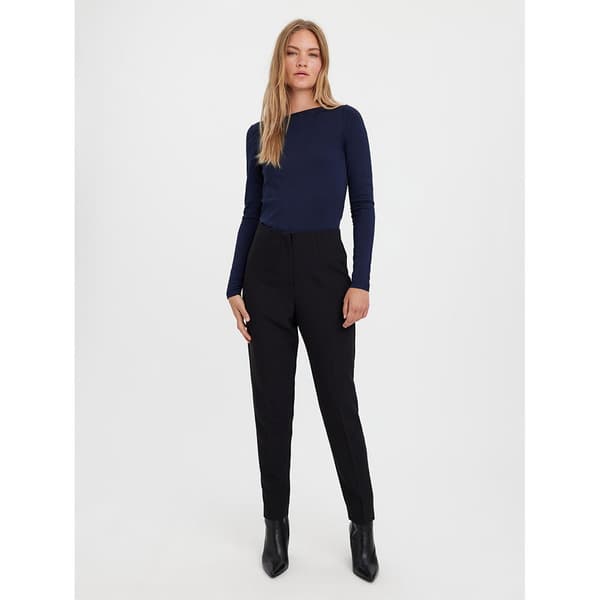 Vero Moda Byxor Med Hög Midja Sandy Svart S / 34 Kvinna