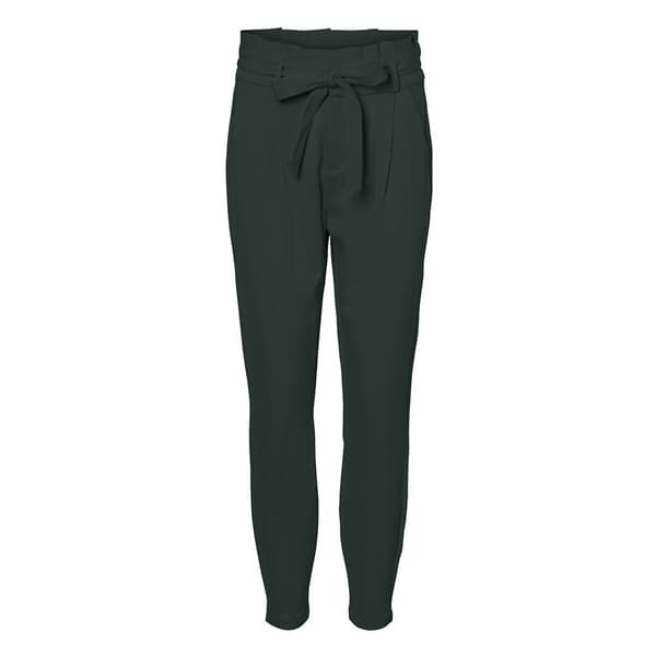 Vero Moda Bukser Med Høj Talje Eva Loose Fit Paperbag Tall Grøn XL / 36 Kvinde