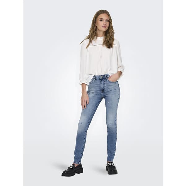 Only Jeans Med Hög Midja Forever Icon Skinny Fit Gen476 Blå 33 / 32 Kvinna