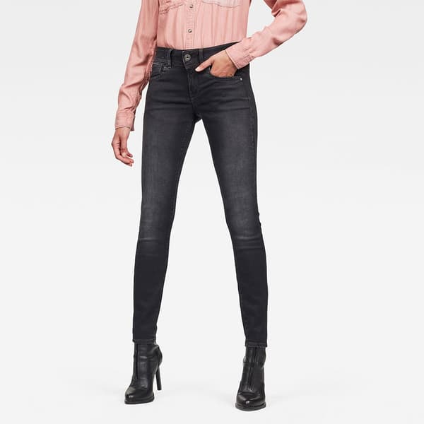 G-star Jeans Lynn Mid Waist Skinny Blå 31 / 32 Kvinna