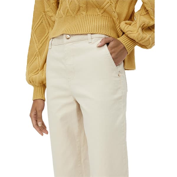 Object Jeans Med Mellemtalje Marina Twill Hvid L Kvinde