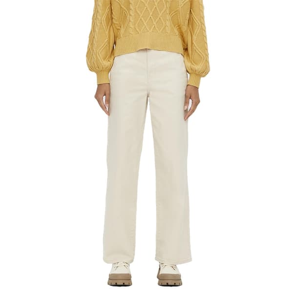 Object Jeans Med Mellemtalje Marina Twill Hvid L Kvinde
