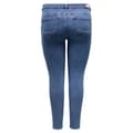 Pikkukuva 4 / 7: Only Carmakoma Keskivyötäröiset Farkut Power Skinny Push Up Rea2981 Sininen 50 / 32 Nainen
