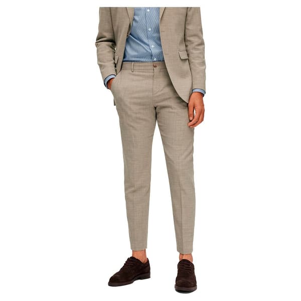 Selected Klänning Byxor Oasis Slim Fit Beige 52 Man