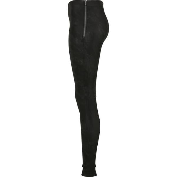 Urban Classics Bukser Washed Faux Leather Sort S Kvinde