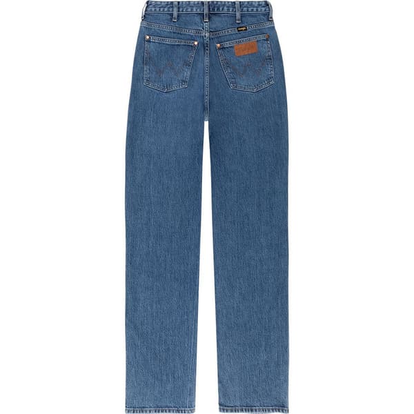 Wrangler Jeans Mom Straight Blå 29 / 30 Kvinde