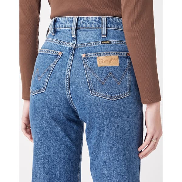 Wrangler Jeans Mom Straight Blå 29 / 30 Kvinde