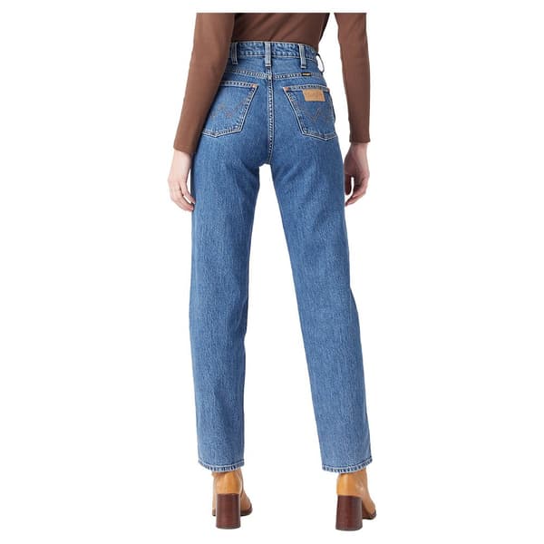 Wrangler Jeans Mom Straight Blå 29 / 30 Kvinde