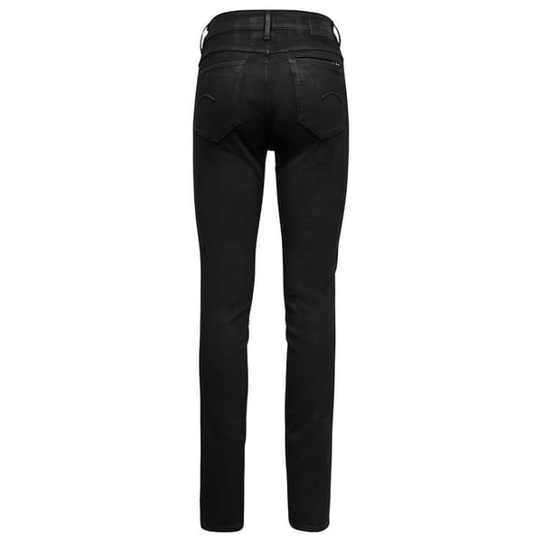 G-star Jeans Noxer Navy High Waist Straight Svart 27 / 32 Kvinna