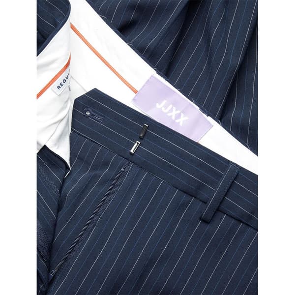 Jack & Jones Byxor Med Hög Midja Mary Regular Striped Blå 30 / 32 Kvinna