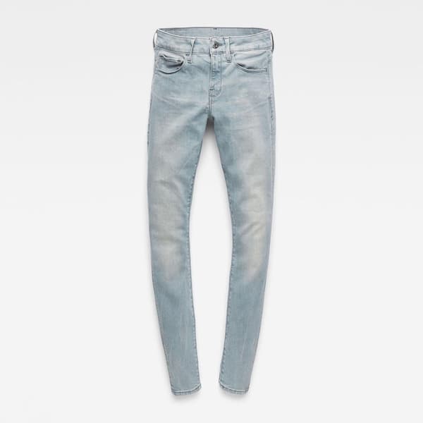 G-star Jeans 3302 Deconstructed Mid Waist Skinny Blå 26 / 32 Kvinna