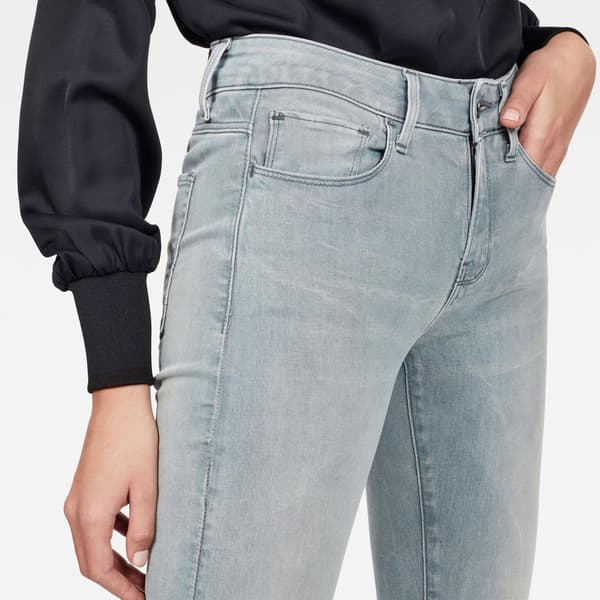 G-star Jeans 3302 Deconstructed Mid Waist Skinny Blå 26 / 32 Kvinna