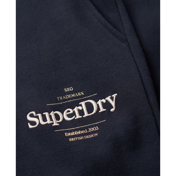 Superdry Joggere Luxe Metallic Logo Slim Blå XS Kvinde