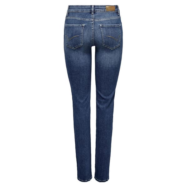 Only Vanliga Midjejeans Alicia Blå 25 / 30 Kvinna