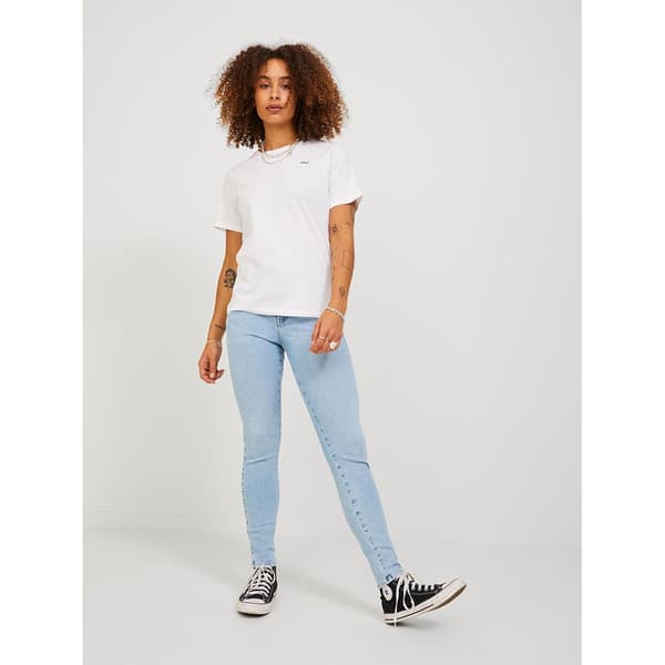 Jack & Jones Korkeavyötäröiset Farkut Vienna Skinny Fit Cse1006 Sininen L / 34 Nainen