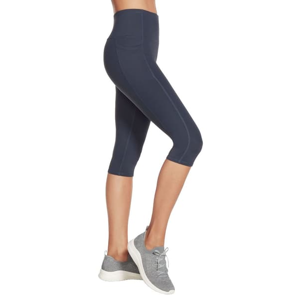 Skechers Go Walk High Waisted Capri Leggins W2CP2-NVY, Kvinna,  Leggings, Marinblå