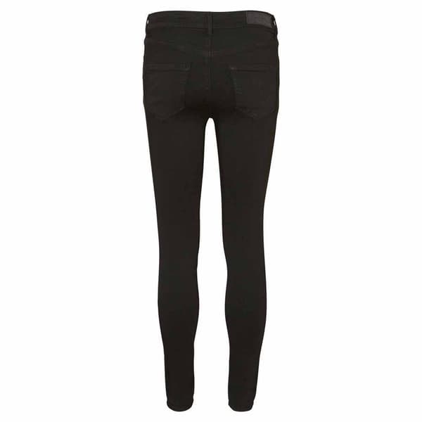 Vero Moda Lux Normal Talje Bukser Super Slim Sort S / 32 Kvinde