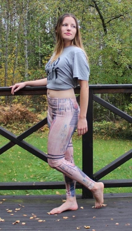 Mönstrade Leggings