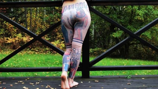 Mönstrade Leggings