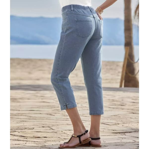 Atlas For Women Korta jeansbyxor i jeanstyg för damer/damer