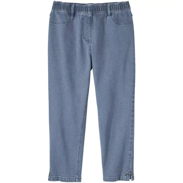Atlas For Women Korta jeansbyxor i jeanstyg för damer/damer Blue 14 UK