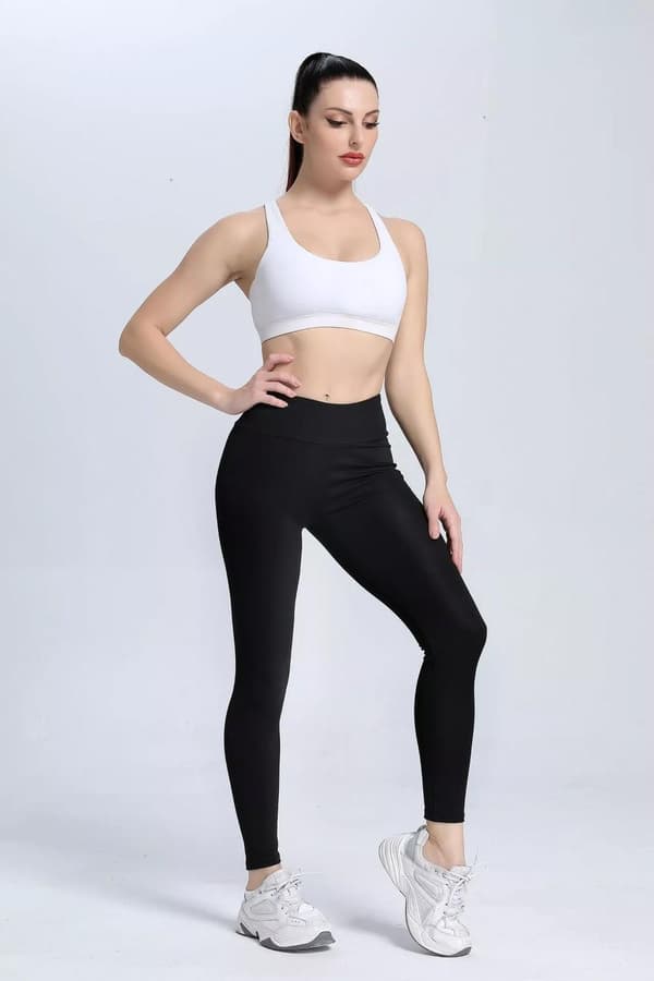 Svarta Leggings med Fickor