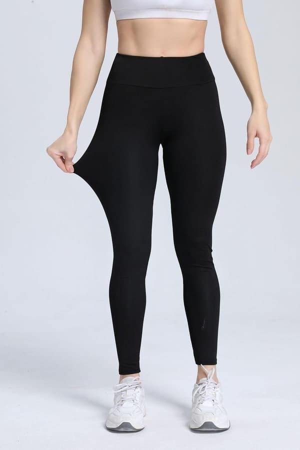 Svarta Leggings med Fickor