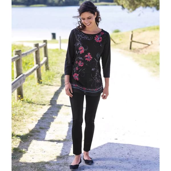 Atlas For Women Ensfarvede treggings til kvinder/damer