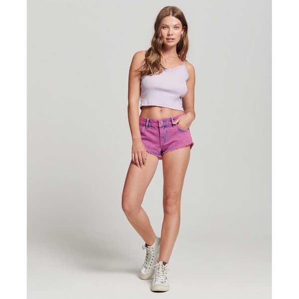 Superdry Shortsit Vintage Washed Hot Pinkki 30 Nainen