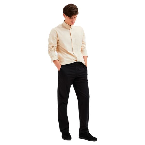 Selected Chino Byxor New Miles Straight Fit Svart 36 / 32 Man