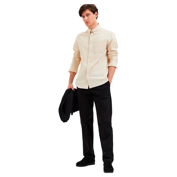 Selected Chino Byxor New Miles Straight Fit Svart 36 / 32 Man