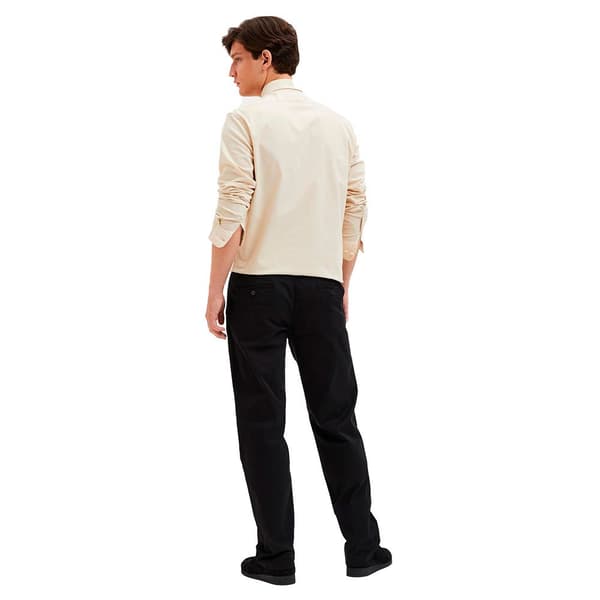 Selected Chino Byxor New Miles Straight Fit Svart 36 / 32 Man