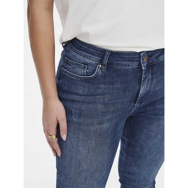 Only Carmakoma Korkeavyötäröiset Farkut Willy Regular Skinny Fit Sininen 52 / 32 Nainen