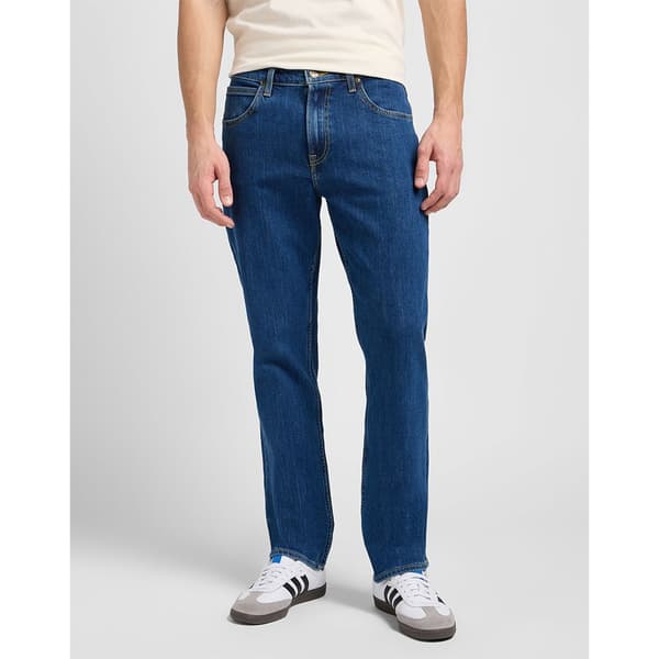 Lee Jeans Brooklyn Straight Mid Blå 40 / 32 Mand