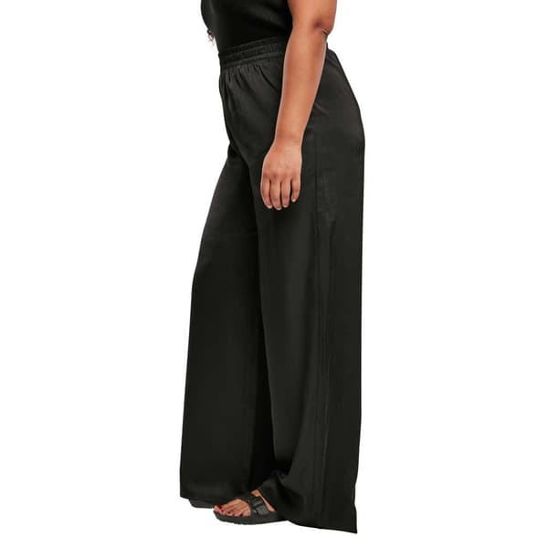 Urban Classics Bukser Med Mellemtalje Satin Wide Sort 5XL Kvinde