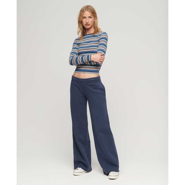 Superdry Lenkkeilijät Vintage Wash Straight Sininen L Nainen