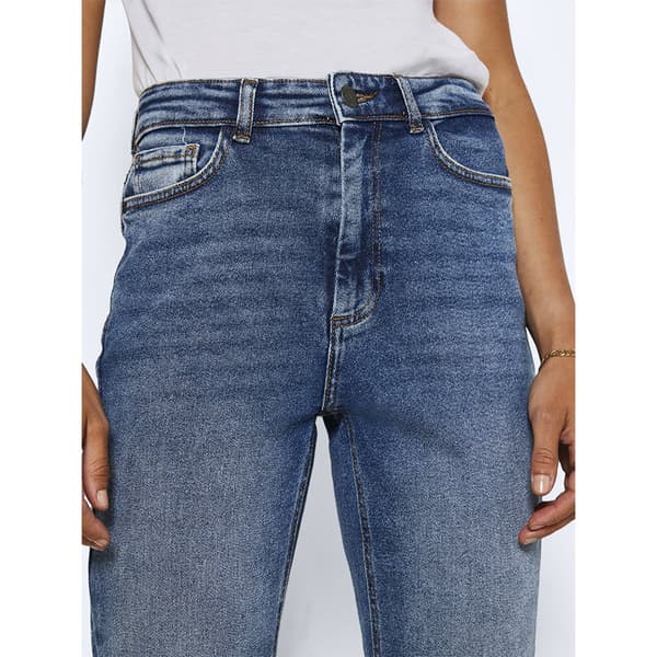 Noisy May Jeans Med Høj Talje Moni Straight Ankle Blå 31 / 34 Kvinde