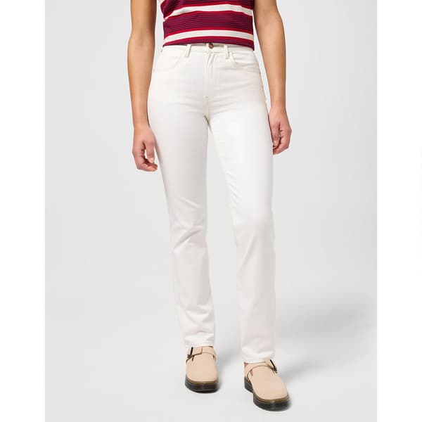 Wrangler Jeans 112351027 Straight Fit Beige 28 / 32 Kvinna
