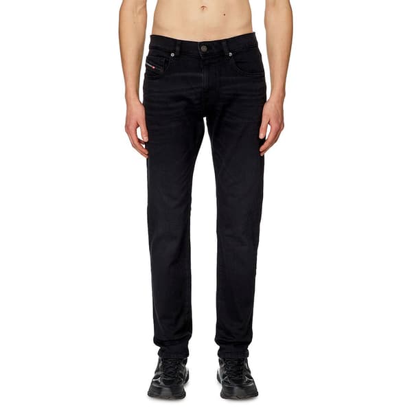 Diesel Jeans A03558-0kiaj 2019 Strukt Sort 34 / 32 Mand