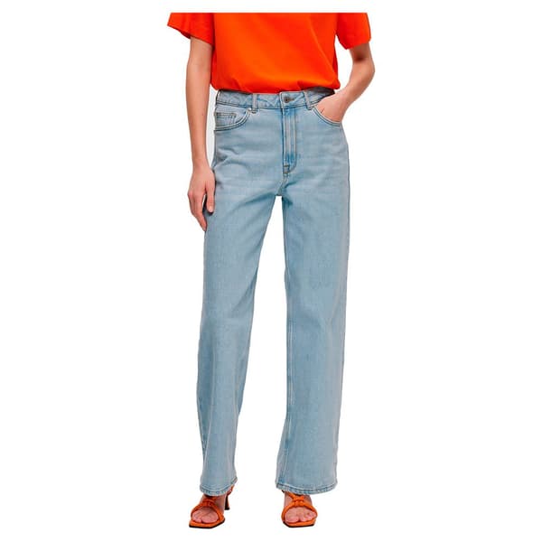 Selected Alice-jeans Med Høj Talje N Wide Fit Blå 25 / 32 Kvinde