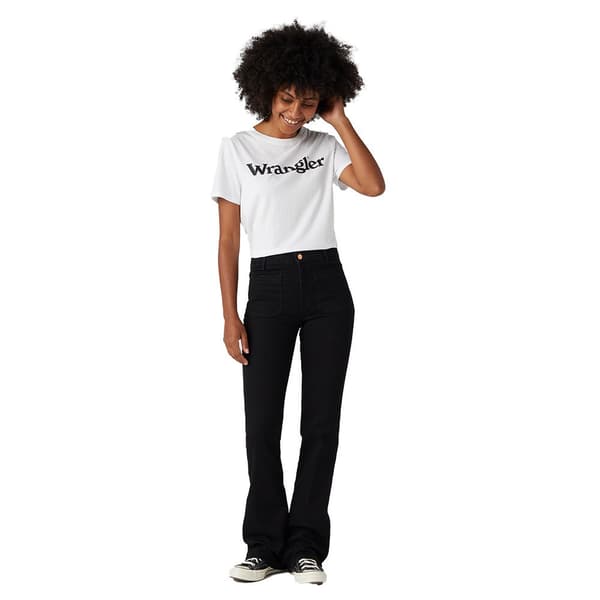 Wrangler Jeans Flare Sort 34 / 32 Kvinde