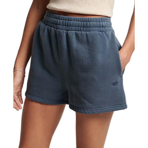 Superdry Sweat Shorts Vintage Wash Blå XS Kvinna