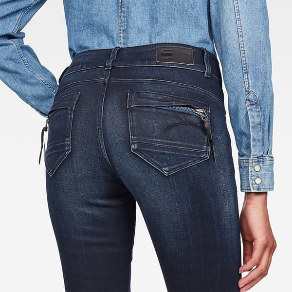 G-star Farkut Midge Cody Mid Waist Skinny Sininen 23 / 32 Nainen