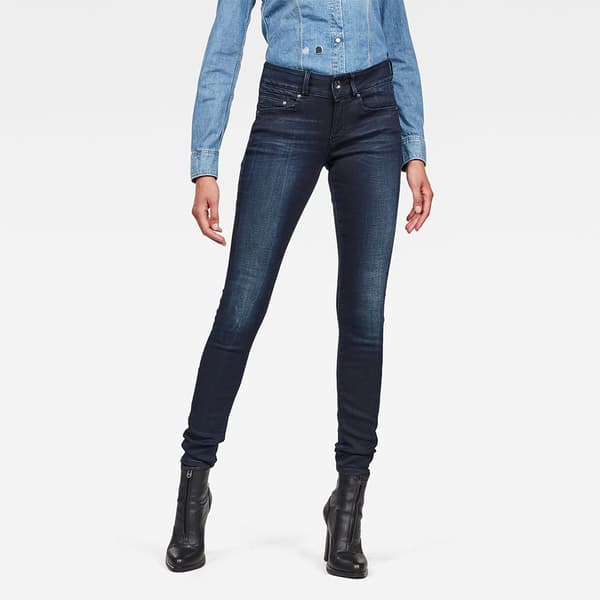 G-star Farkut Midge Cody Mid Waist Skinny Sininen 23 / 32 Nainen