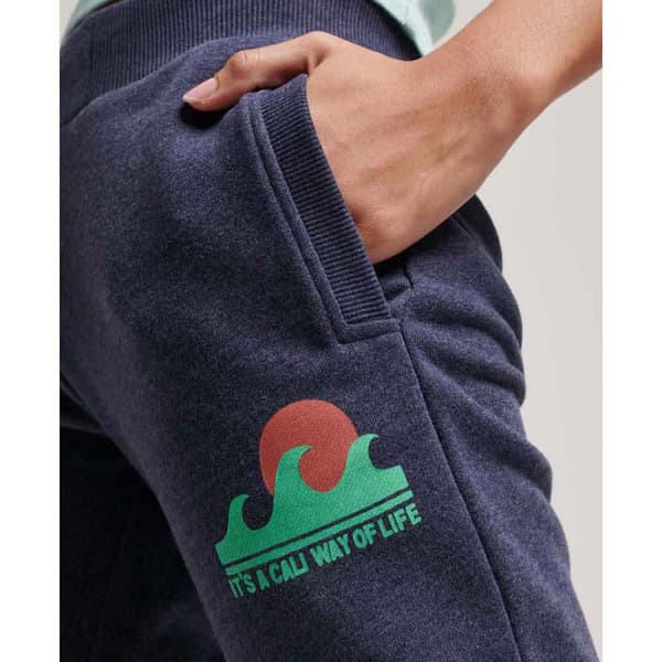 Superdry Joggare Vintage Cali Cutout Unbrushed Blå S Kvinna