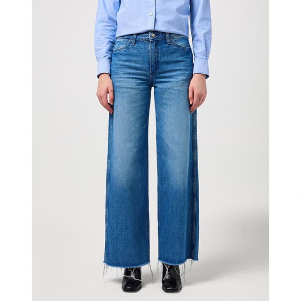Wrangler Jeans 112352277 World Wide Leg Fit Blå 27 / 32 Kvinna