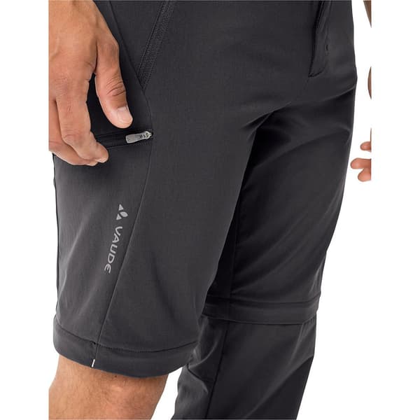 Vaude Housut Farley Stretch Zip Off Ii Musta 52 / Regular Mies